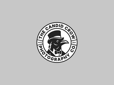The Candid Crow Identity | Black & White Badge Design badge badge logo brand design brand identity brand identity design branding design logo logo design logo designer wedding wedding photography