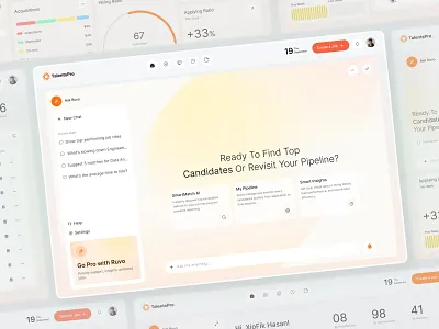 AI Recruitment Dashboard – Candidate Pipeline & Insights UI ai hiring insights ai job matching ai recruitment dashboard applicant tracking system ats dashboard ui candidate management system candidate pipeline dashboard hiring management ui hiring process automation hr analytics dashboard hr platform design hr saas design hr software ui job application tracker job portal dashboard modern dashboard ui recruiting web app recruitment analytics dashboard smart hiring platform talent acquisition dashboard