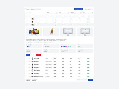 Table with expandable rows clean component library components design kit design system enterprise figma forms inputs modern products table tables ui ux