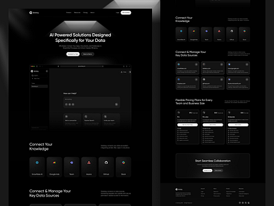 AI-Powered Work Hub Website Design ai website ai work hub clean website productivity platform saas design startup ui ux ui web design web3 tools website