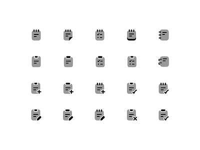 Notes & Tasks Icons — Bulk Style ✨ bulk icons icon icon design icon library icon pack icon set iconography icons note 01 note add note edit notebook notes tasks icons task 01 task add 01 task daily 02 task done 01 task remove 02