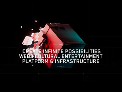 web3 design | motion graphic 3d cropto design web3 website