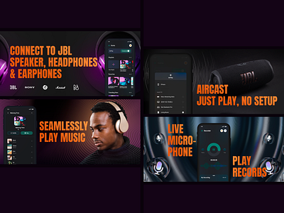 JBL Universal Speaker - Screenshot app design graphic design illustration