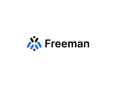 Freeman F letter logo design branding design f f letter f logo free happy letter logo logo design man modern logo simple