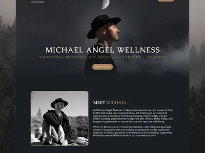 Michael Angel Wellness - Squarespace Website branding figma photoshop squarespace squarespace site ui ux wellness