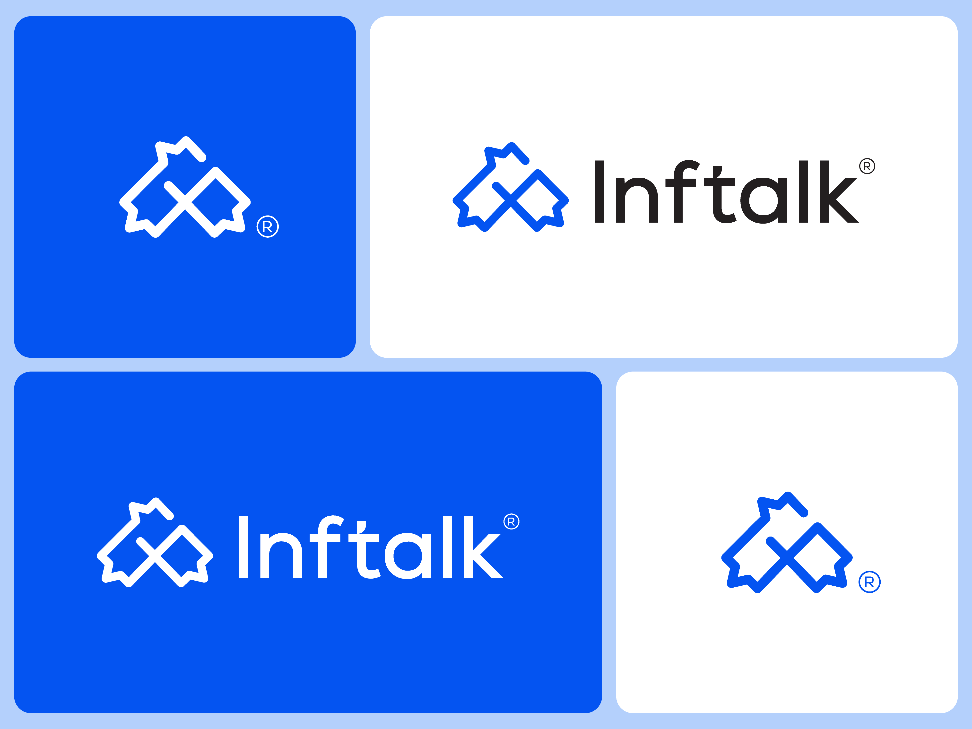 INFTALK® Logo Identity – Modern Real Estate Branding brand identity branding branding identity brandmark designer dribbble graphic design identitydesign inftalk logo logodesign logoinspiration minimal modern real estate