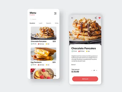 UI design - Food Screen branding colour colour palette flat art illustration illustrator logo ui vector