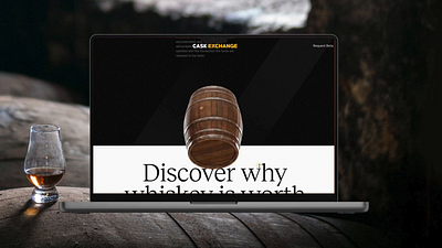 CaskX - Interactive Journey with the Rolling Barrel 3d branding interaction motion graphics ui website website design