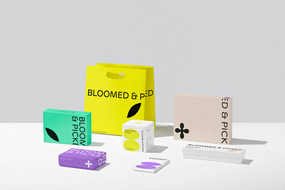 Bloomed & Picked animation branding design graphic design illustration logo typography ui vector