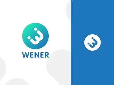 Wener - Logo Design blue logo brand identity branding ceon logo connection logo dribbble dribbble best shot identity design lettermark logo logo design logo identity logomark minimal logo mongolia pantone people logo renew symbol w letter