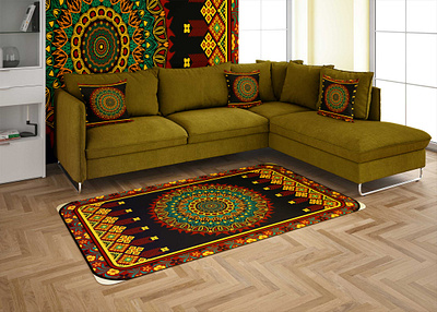 Elegant Floral Pattern Design, Traditional home décor bohemianstyle branding business carpet corporate creative design fashiondesign floraldesign graphic design home décor illustration luxurydesign pattern pattern design surfacepatterndesign textiledesign trendy design vector vectorart