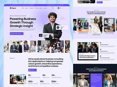 Opax- Business Consulting Website accountant advisory business business consultant consultancy consultant consulting consulting website corporate finance financial advisor homepage landing page uiux web design website