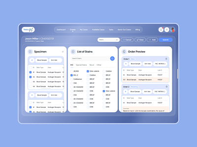 Pathology Services Platform Dashboard ai healthcare ai website design charts clinic website corporate website dashboard dashboard design health website healthcare hospital website lab website pathology pathology lab pathology website professional website saas saas dashboard ui ux user interface wellness website