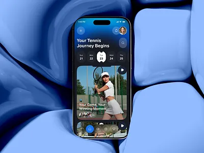 Tennis Sports App UI Design | Live Scores & Stats app app design ios live scores match stats mobile mobile app player insights sports sports app sports tech tennis tennis app tennis fans tennis mobile app