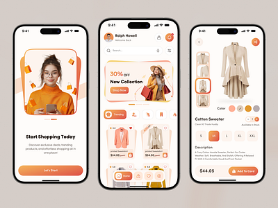 E-Commerce Mobile App Design android app design e commerce e commerce app fashion fashion app ios mobile product sale shop shopping store ui ux
