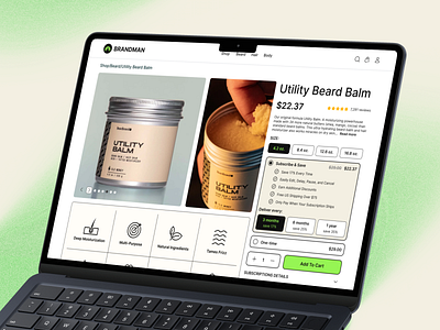 User-Friendly Product Page Layout conversion design