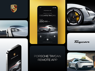 Porsche remote app app car interface ios mobile app porsche ui