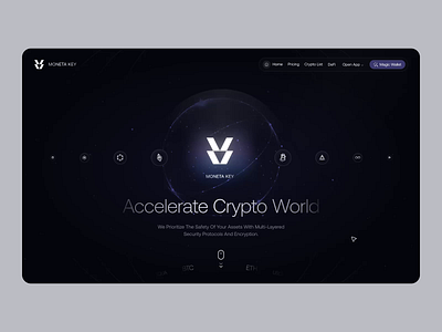 Moneta - Fintech Website ai awsmd bank website banking crypto finance website financial fintech fintech landing fintech website design landing page mercury robinhood saas startup token trading web3 webflow website