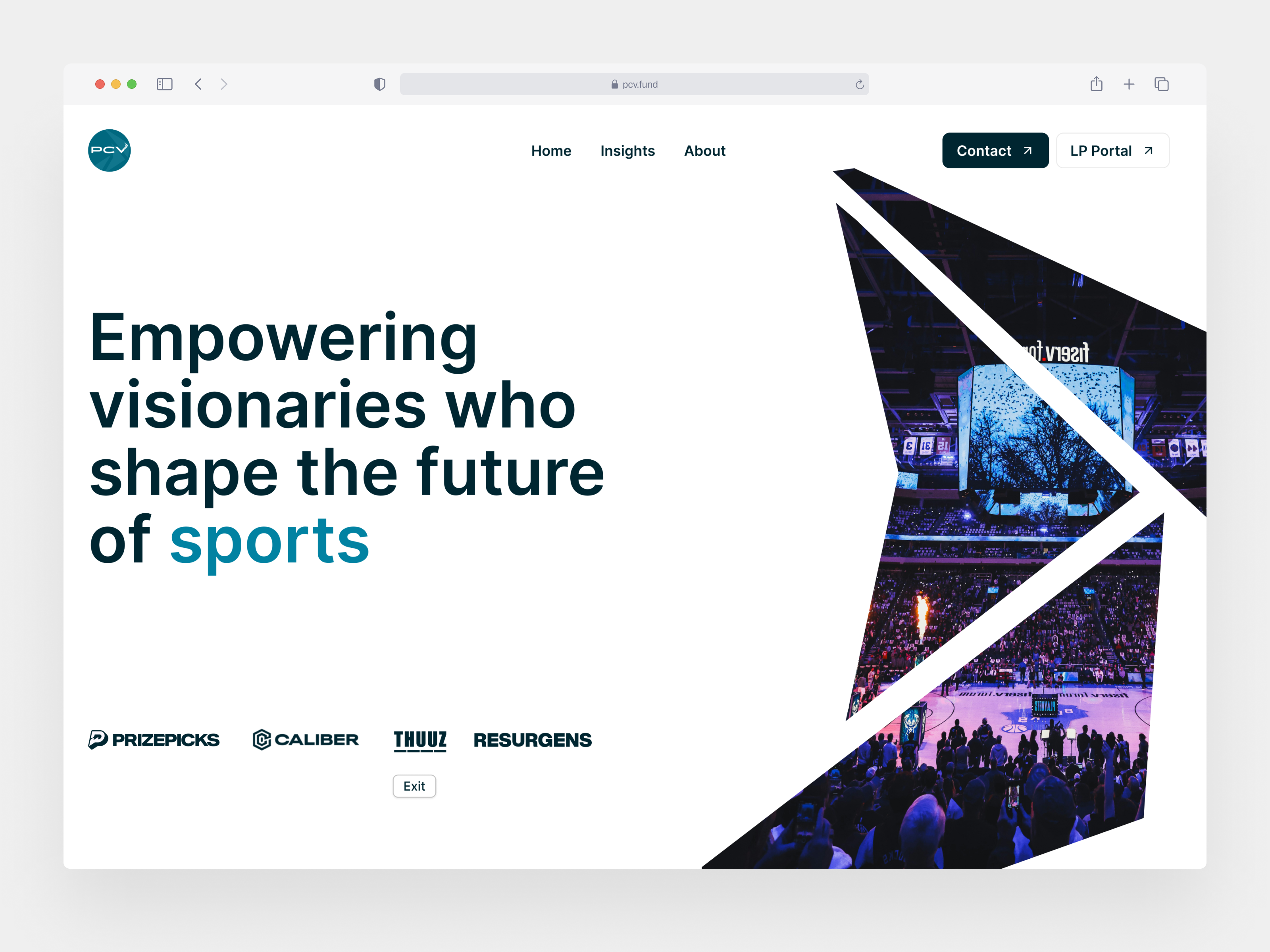 Example of Phoenix Capital Ventures Website Launch! Made in Webflow!