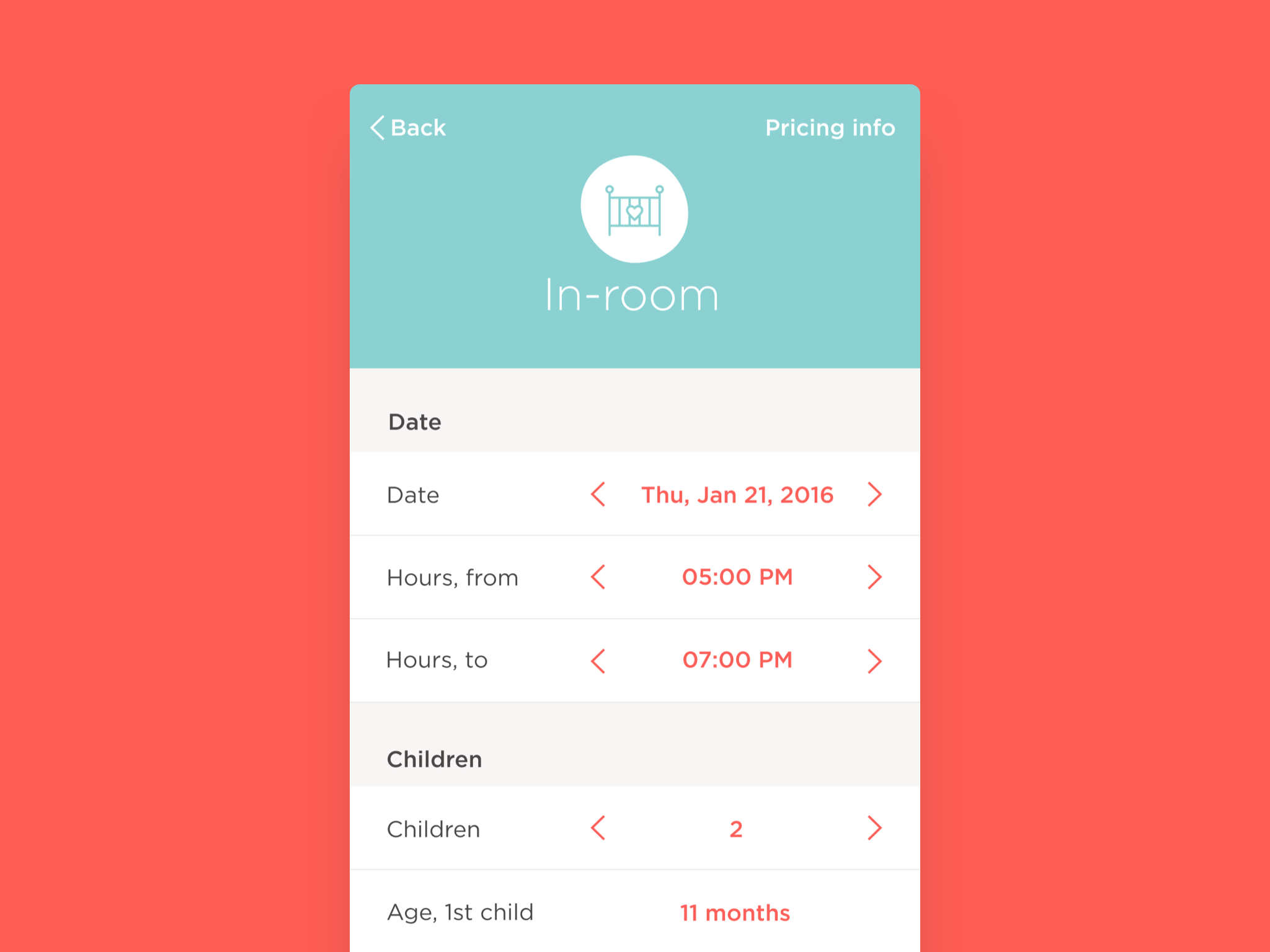 Request A Nanny Form, B&B App UI By Maxim Matsevich On Dribbble