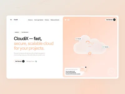 Cloud Hosting Landing Page Design ai landing page ai startup ai technology artificial intelligence big data cloud cloud computing cloud hosting cloud storage cloud storage landing page cloud tools cyber data security devops domain landing page design neural network saas server software