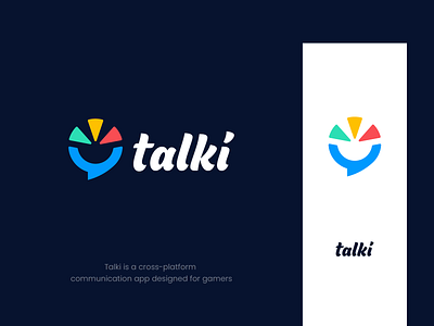 Talki - Logo Design branding chat chat bubble clever conncetion connection conversation conversational digital hub logo logo design logo gaming message startup logo talk talk logo tech technology top logo design dribbble