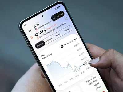 Finance & Trading App UI/UX Design – Stock Market Dashboard (iOS crypto app ui figma design finance app ui fintech mobile design fintech ui ux forex app ui investment app design investment dashboard mobile mobile app design modern ui stock market dashboard trading app design