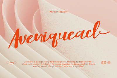 Aveniqueacl - Modern Script Typeface branding font modern script type design typeface typography