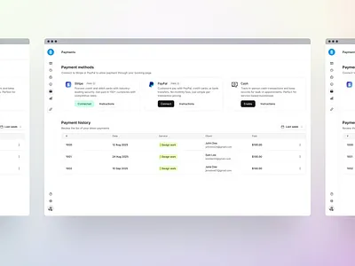 Payments - Timeslot UI fintech product design ui ux