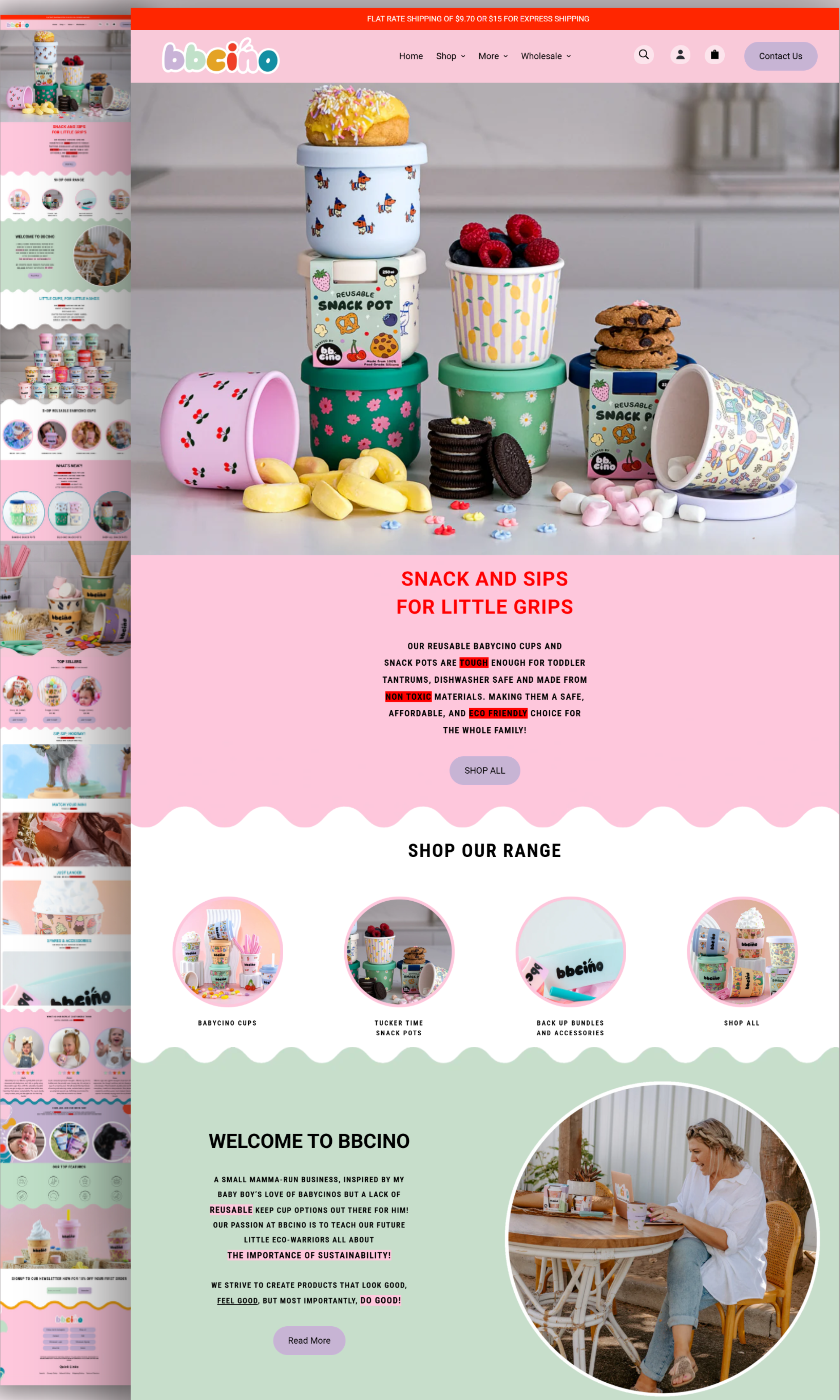 Example of Shopify Website (6 Pages)