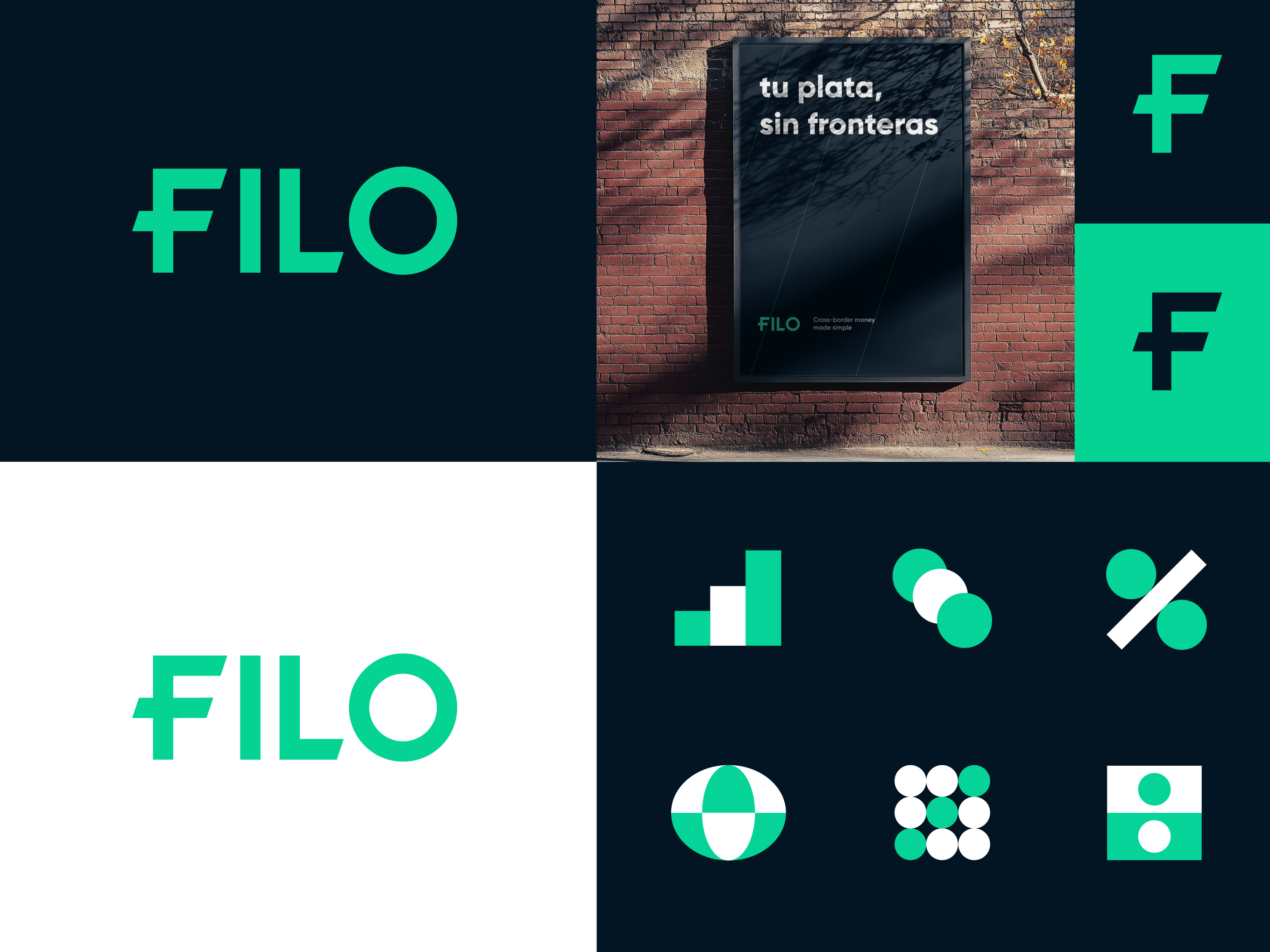 Filo abstract bank logo branding crypto currency finance fintech geometric icons identity logo modern money money transfer typography wordmark