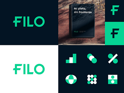 Filo abstract bank logo branding crypto currency finance fintech geometric icons identity logo modern money money transfer typography wordmark