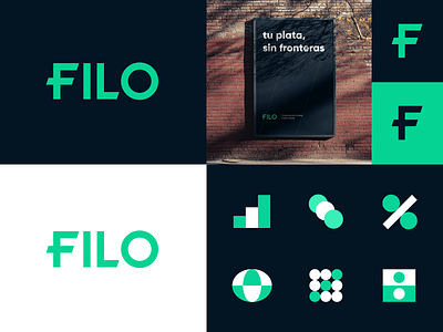 Filo abstract bank logo branding crypto currency finance fintech geometric icons identity logo modern money money transfer typography wordmark