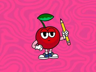 The Cherry-Man (Character Design) branding design graphic design illustration logo vector