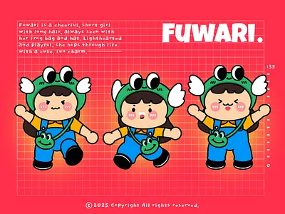 Fuwari Character Design character design flat game game design illustration vector