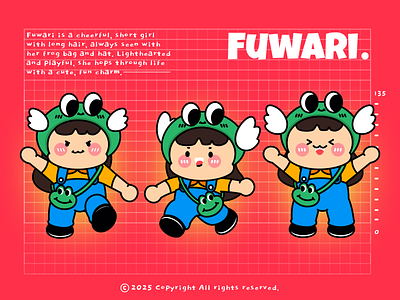 Fuwari Character Design character design flat game game design illustration vector