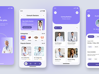 Healthcare app design app design clinic doctor healthcare healthcare app medical medicine mobile app mobile design ui ux