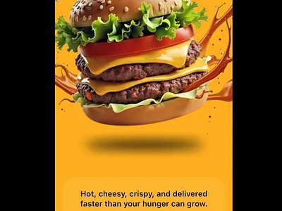 Food Onboarding Screen animated attractive branding colour food screen onboarding screen splash screen ui