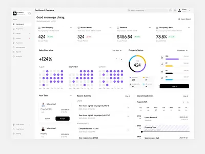 ERP-Real Estate Platform Webapp app crm dashboard dashboard design data visualization enterprise dashboard enterprise dashboard design erp erp dashboard erp dashboard design product design property management propertymanagement real estate real estate dashboard real estate erp dashboard saas software uiux design web app webdesign