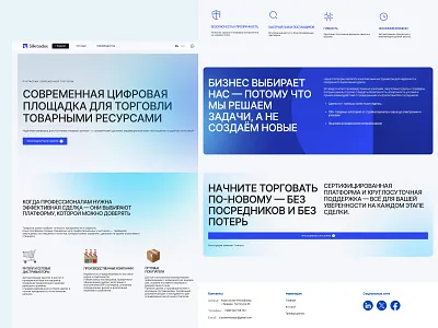 Skillroadex - Digital trading platform lending page trading web design