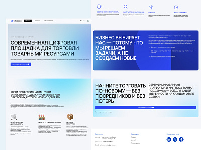 Skillroadex - Digital trading platform lending page trading web design