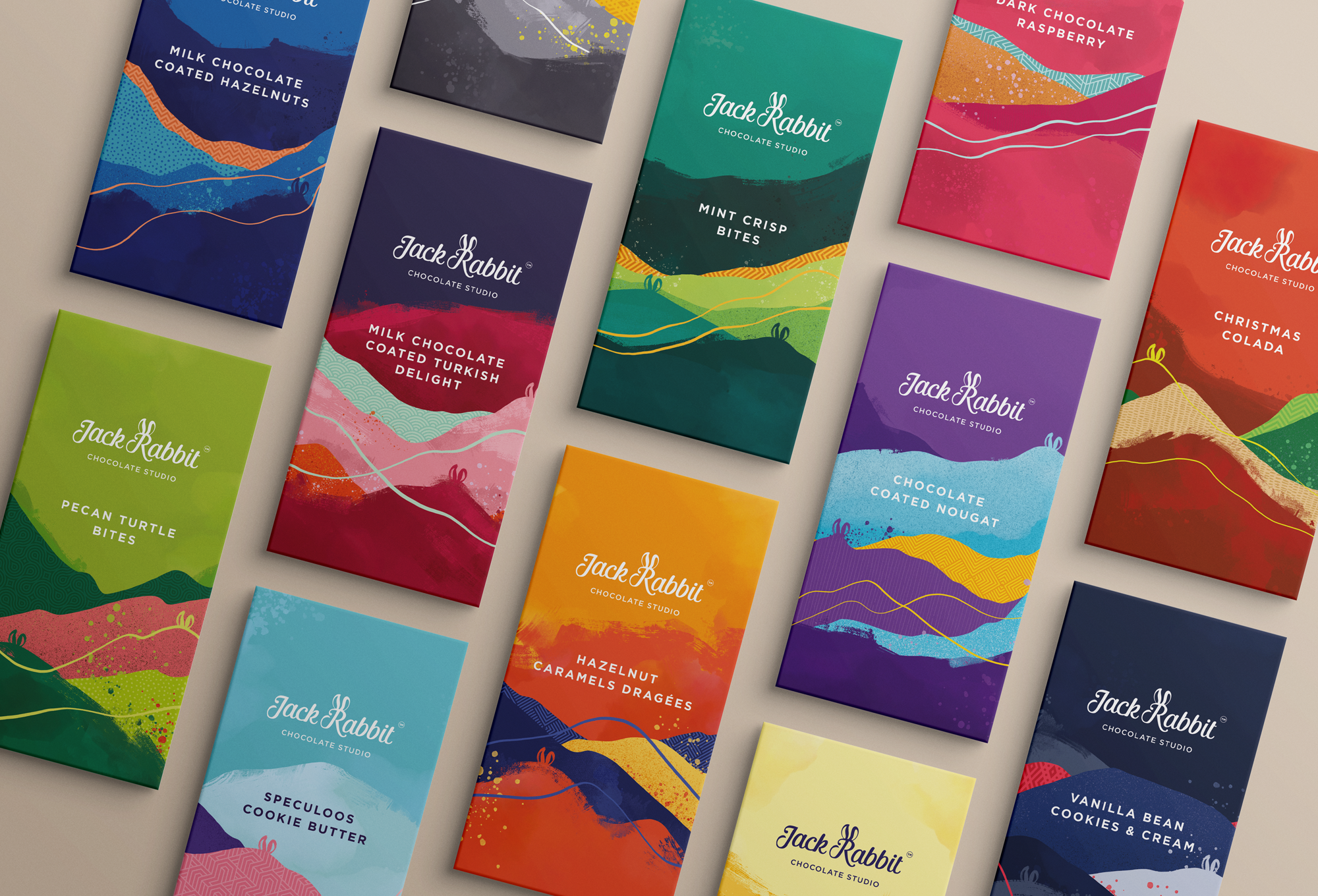 Jack Rabbit Chocolate Packaging illustration packaging