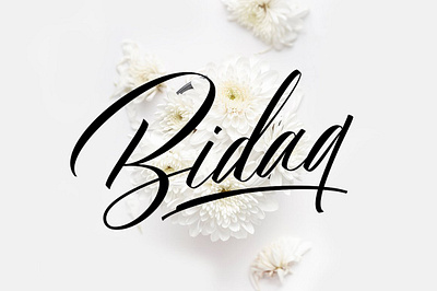 Bidaq Font bidaq font branding branding signage display invitation script font