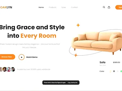 OAKLYN WEB SITE animation figma design full stack developer graphic design logo ui