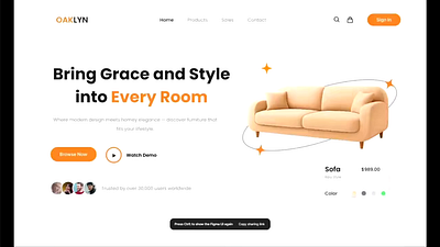 OAKLYN WEB SITE animation figma design full stack developer graphic design logo ui
