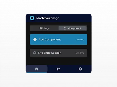 Chrome Extension / Benchmark ui ux wireframe