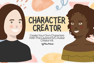 Character Avatar Creator Builder SVG 3d animation graphic design ui