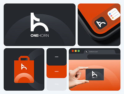 OneHorn Logo Design branding graphic design logo