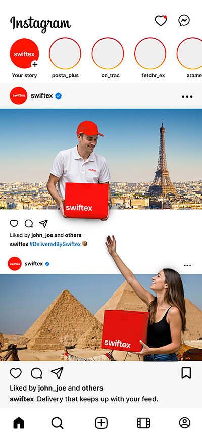 Swiftex Delivery Social Media Post advertising branding design graphic design illustration marketing post social media