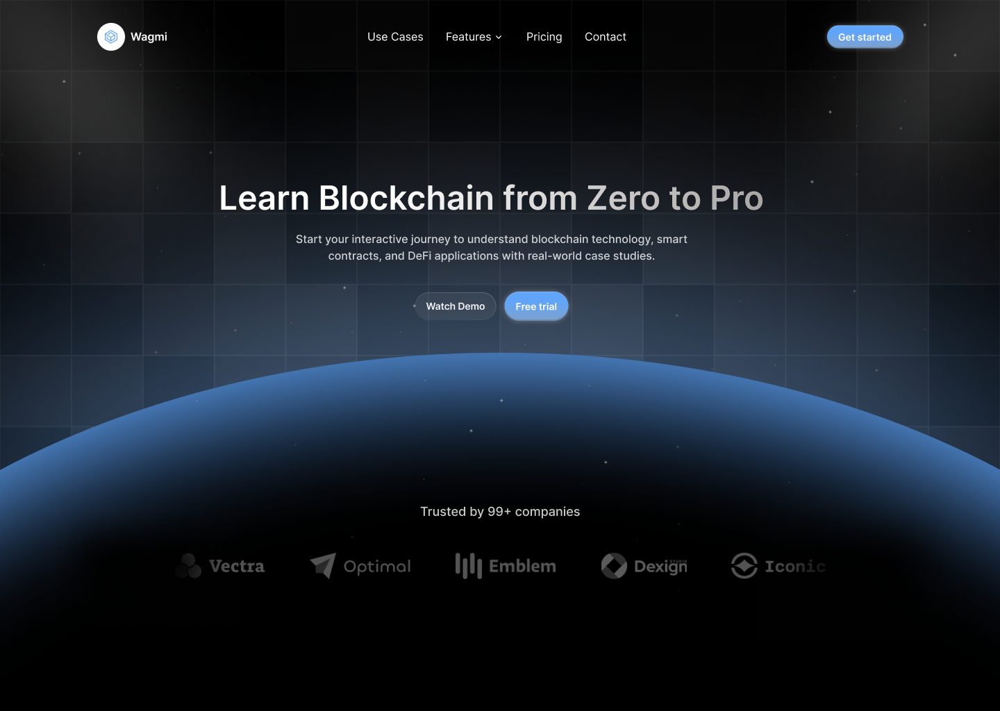Hero Section Futuristic ui